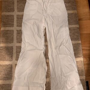 Maeve Colette Crop Wide Leg Pants - White - Size 26